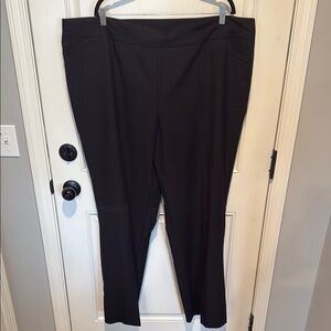 Women's Black Pants 24 TALL Pull On